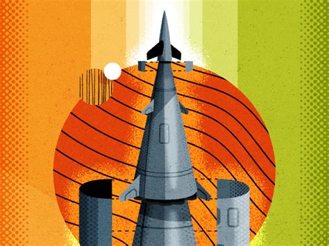 Retro Rocket Poster by Ann-Sophie De Steur on Dribbble