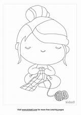 Free Knitting Coloring Page  Printables Kidadl sketch template
