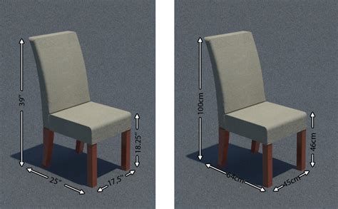 Dining chair dimensions