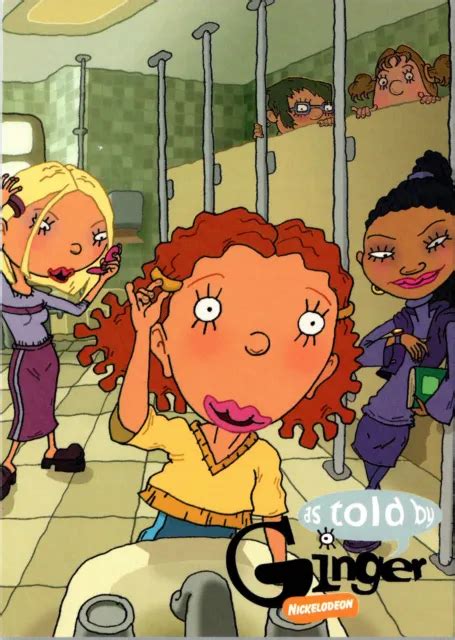 NICKELODEON NETWORK AS Told By Ginger Cartoon Promotional Ad Postcard ...
