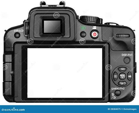 Camera Back Screen stock image. Image of display, black - 28384075