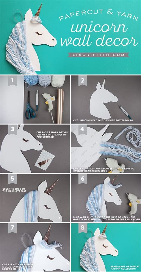 Paper Unicorn Wall Art | Unicorn wall art, Wall art crafts, Unicorn crafts