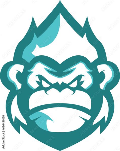 Mascot Monkey Logo Design, Monkey sport logo vector , Hanuman head ...