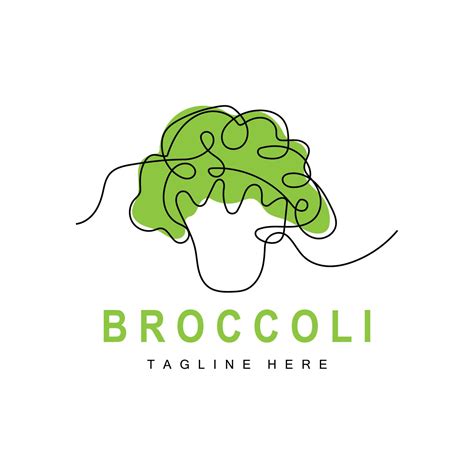 Broccoli Logo Design, Green Vegetable Vector, Broccoli Wallpaper ...