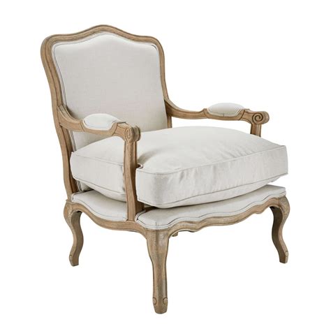 French Style Louis Chair Solid Oak Oatmeal | La Residence Interiors