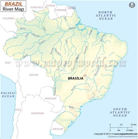 Brazil River Map