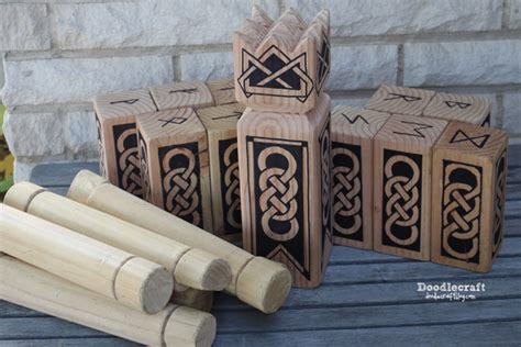 Doodlecraft: Viking Chess Kubb Game!