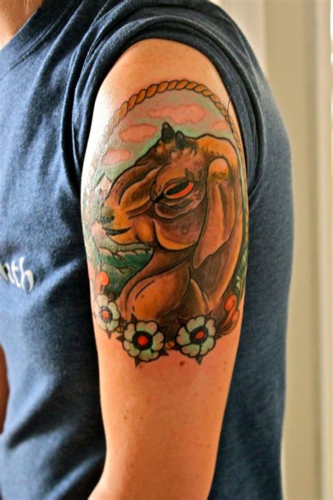 Goat tattoo by Ben Spangler