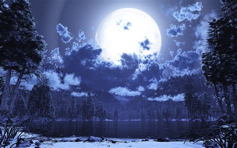 🔥 Free Download Winter Moon Wallpaper On by @mitchellw28 | WallpaperSafari