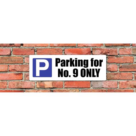 Custom Parking Sign Landscape | P Symbol | Personalised