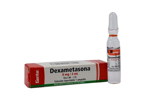 GENFAR - DEXAMETASONA GENFAR 8 MG/ 2 ML INYECTABLE AMPOLLAS X 10