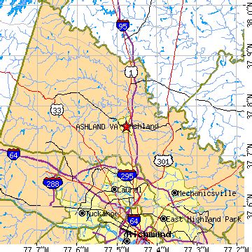 Ashland, Virginia (VA) ~ population data, races, housing & economy