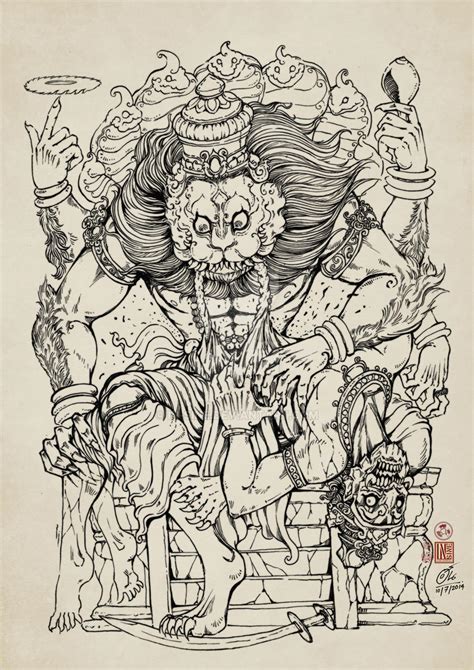 Narasimha by In-Sine on DeviantArt