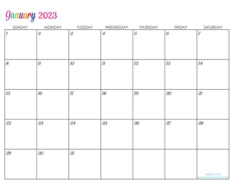 monthly 2023 calendar calendar quickly - free download printable calendar 2023 large box grid ...