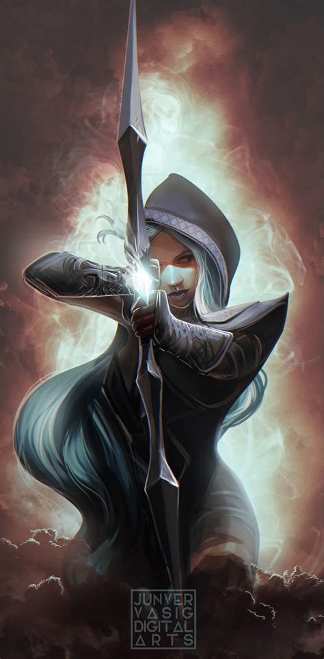 ArtStation - Drow Ranger of DOTA2, Junver Vasig Fantasy Artwork, Dark ...