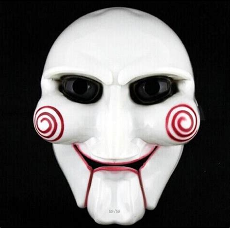 Saw Movie Puppet Halloween Mask Head Creepy Scary Horror Costumes Prop ...