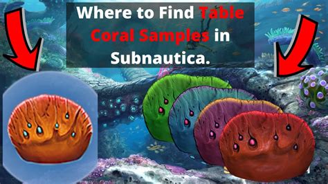 Where to find Table Coral Samples in Subnautica. - YouTube