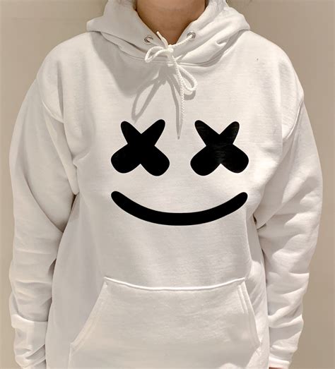 Dj Marshmello White Hoodie marshmallow Marshmello Dj, Cool Boys Clothes ...