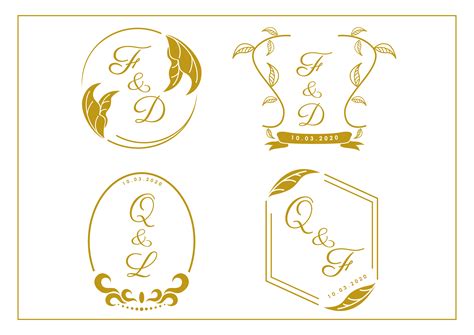 Wedding Monogram Template Graphic by ABs · Creative Fabrica