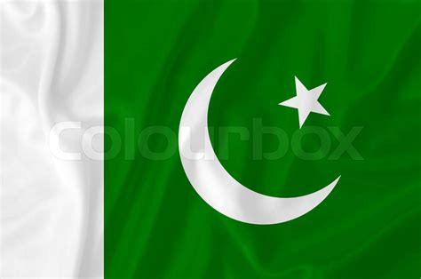 Pakistan waving flag | Stock image | Colourbox