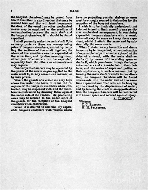 Abraham Lincoln Patent Application, 1849 #1 Photograph by Granger - Pixels