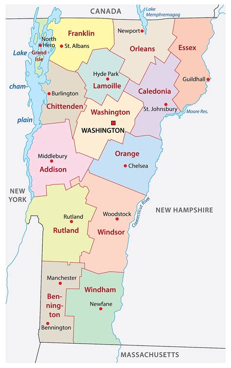 25 Map Of Vermont With Counties Online Map Around The World - Vrogue