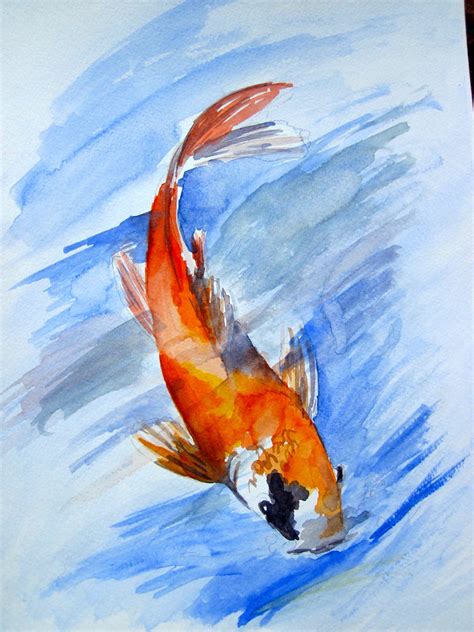 Koi fish 1 | I'm taking a watercolor painting class at the V… | Flickr