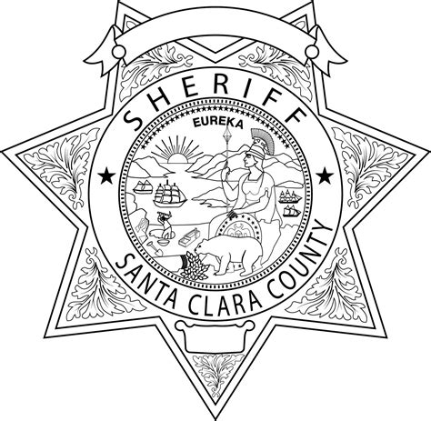 ArtStation - SANTA CLARA COUNTY CALIFORNIA SHERIFF BADGE VECTOR FILE ...