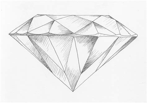 Diamond - 10 photo | Logo | Diamond drawing, Diamond sketch, Drawings