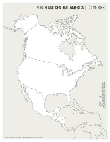 Printable Blank Map Of North America