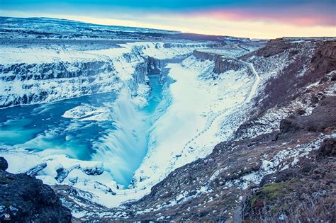 Gullfoss - Awesome waterfall in the winter time 2020 on Behance