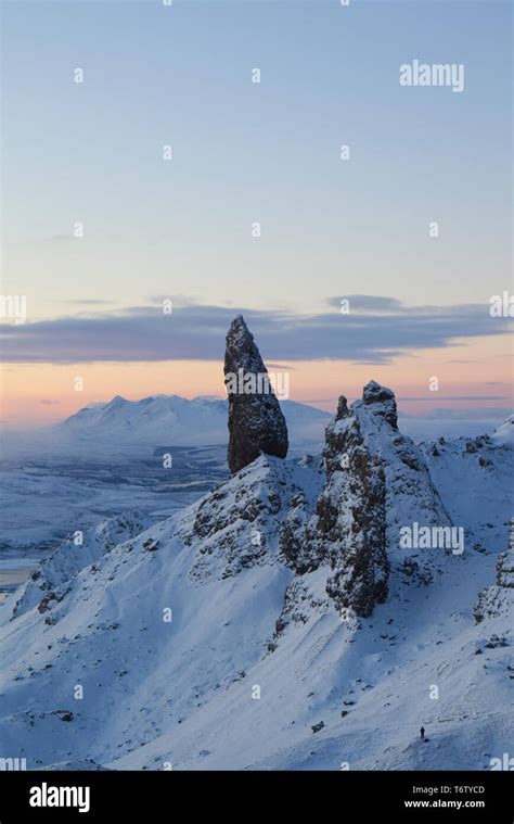 Old Man of Storr in winter, Isle of Skye Stock Photo - Alamy