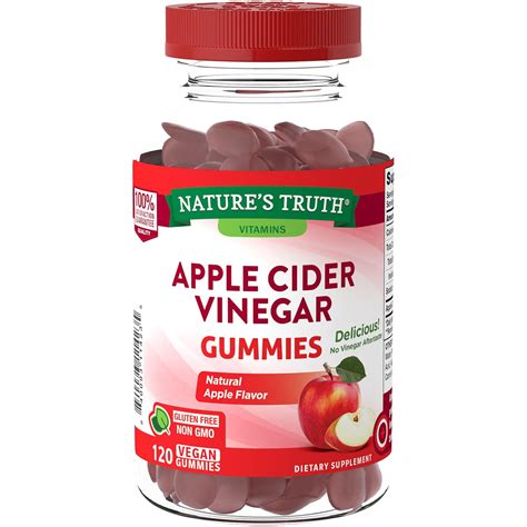 Nature's Truth Apple Cider Vinegar Gummies (120 Count) - Walmart.com