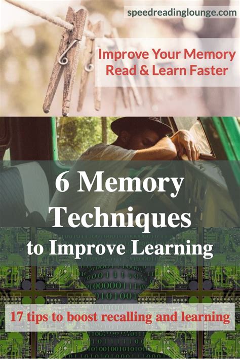 6 Memory Techniques to Boost Learning | Speed Reading Lounge | How to memorize things ...