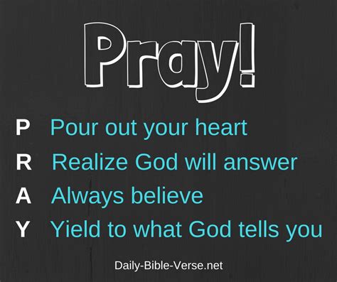 Daily Bible Verse | Prayer | Pray