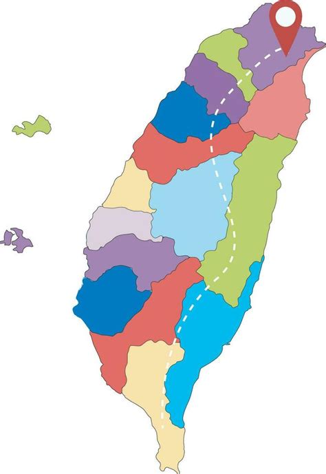 vector detailed detailed country map of Taiwan with area plan 25060614 ...