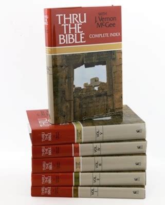 Thru the Bible Commentary Set with Index, 6 Volumes: J. Vernon McGee - Christianbook.com