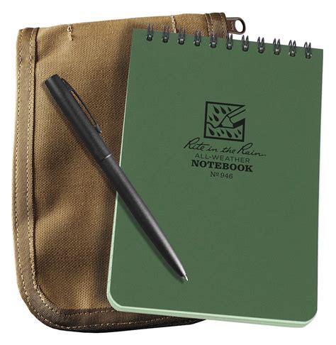 RITE IN THE RAIN, Green, Green, Notebook Kit - 426C03|946-KIT - Grainger