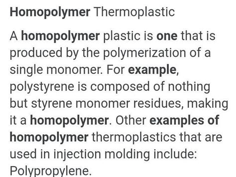 give one example of addition homopolymer - Brainly.in