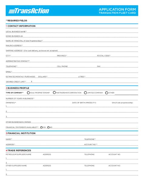 Fillable Online Corporate Fleet Leasing Fleet Card Application Checklist Fax Email Print - pdfFiller