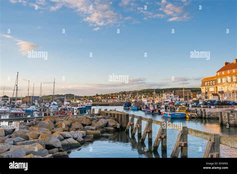 West Bay harbour, Dorset Stock Photo - Alamy