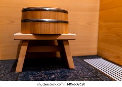 Cypress Bathtub Wooden Traditional Japanese Tub Stock Photo 1406602628 ...