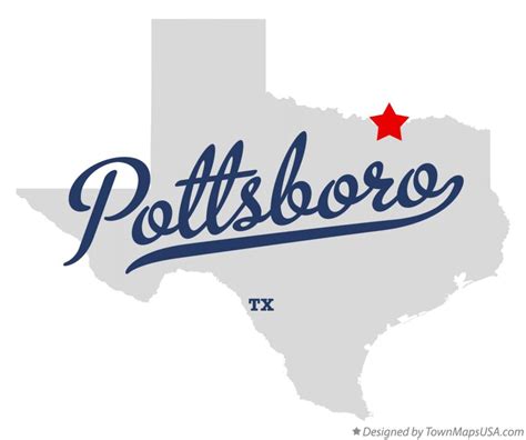 Map of Pottsboro, TX, Texas