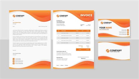 Professional business stationery template 6315054 Vector Art at Vecteezy