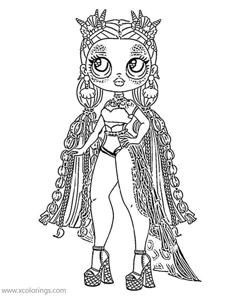 Sea Princess from LOL OMG Doll Coloring Pages. Free Kids Coloring Pages ...