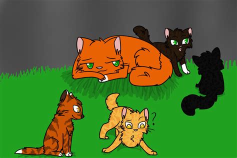 In the Nursery:Brambleclaw X Squirrelflight's kits by NnyFluff on DeviantArt