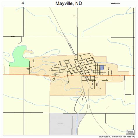 Mayville North Dakota Street Map 3851500