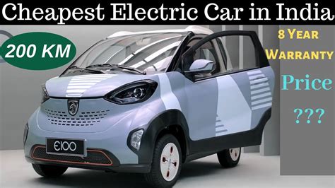 Cheapest Electric Car in India to Launch in 2019/2020 - Baojun E100 - YouTube