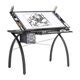 Artograph Futura Light Table Drawing Desk with Dimmable LED and Adjustable Top, Metal Base and ...