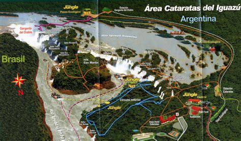 Iguazu Falls Map Argentina